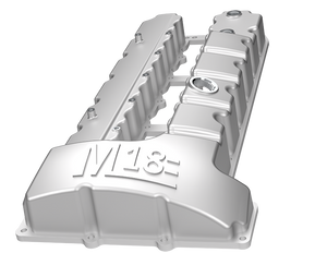M18 N53/N54 CAST ALUMINUM VALVE COVER W/LOGO