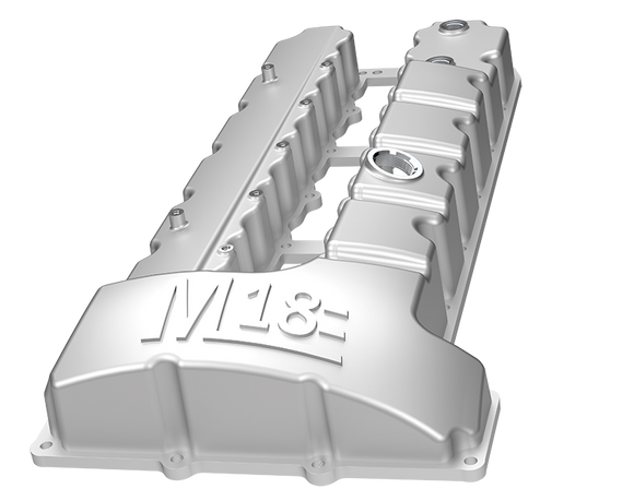 M18 N53 N54 CAST ALUMINUM VALVE COVER W LOGO
